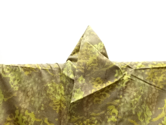  樹木模様小紋着物